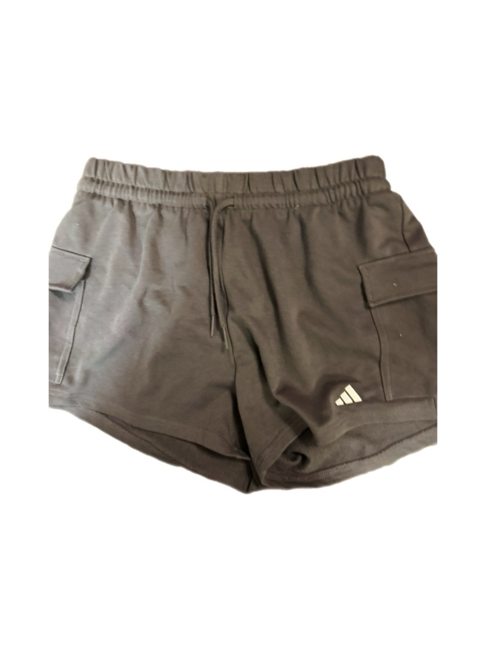 adidas Woman’s Dark Gray Athletic Cargo Shorts L